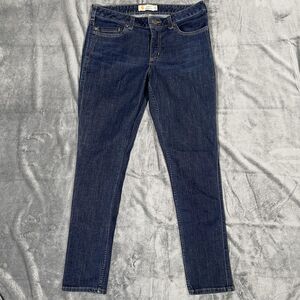 Carhartt Layton Slim Jeans Womens 10 Blue Dark Wash Mid Rise Skinny Leg Denim